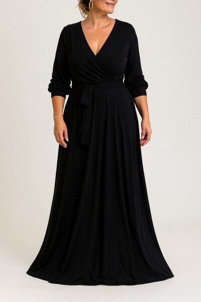 Vestido con lazo Negro