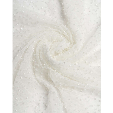 Pañuelo Beads Blanco Crudo