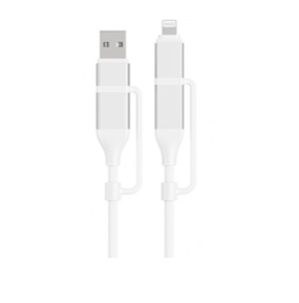 Cable usb 4 en 1 - blanco 