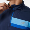 N.BALANCE BUZO ZIP de Hombre - MT23227NGO Azul