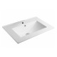 Bacha Rectangular Para Sobreponer De Loza Blanca 61X39,5X18Cm