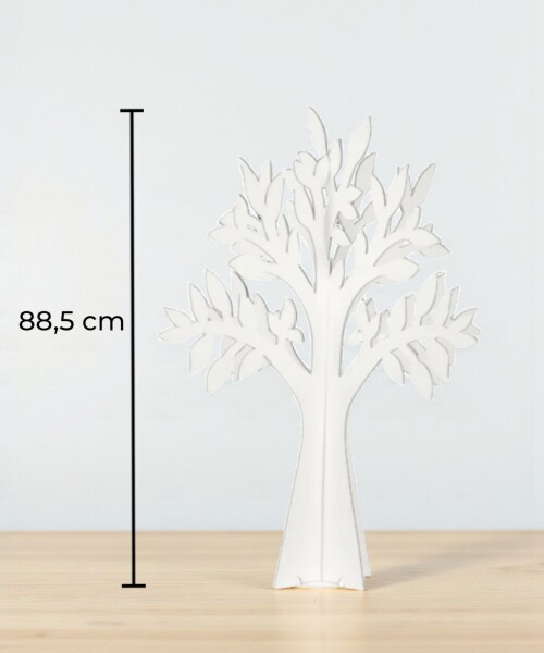 Árbol cartón Olmo 88,5 cm - Blanco Árbol cartón Olmo 88,5 cm - Blanco