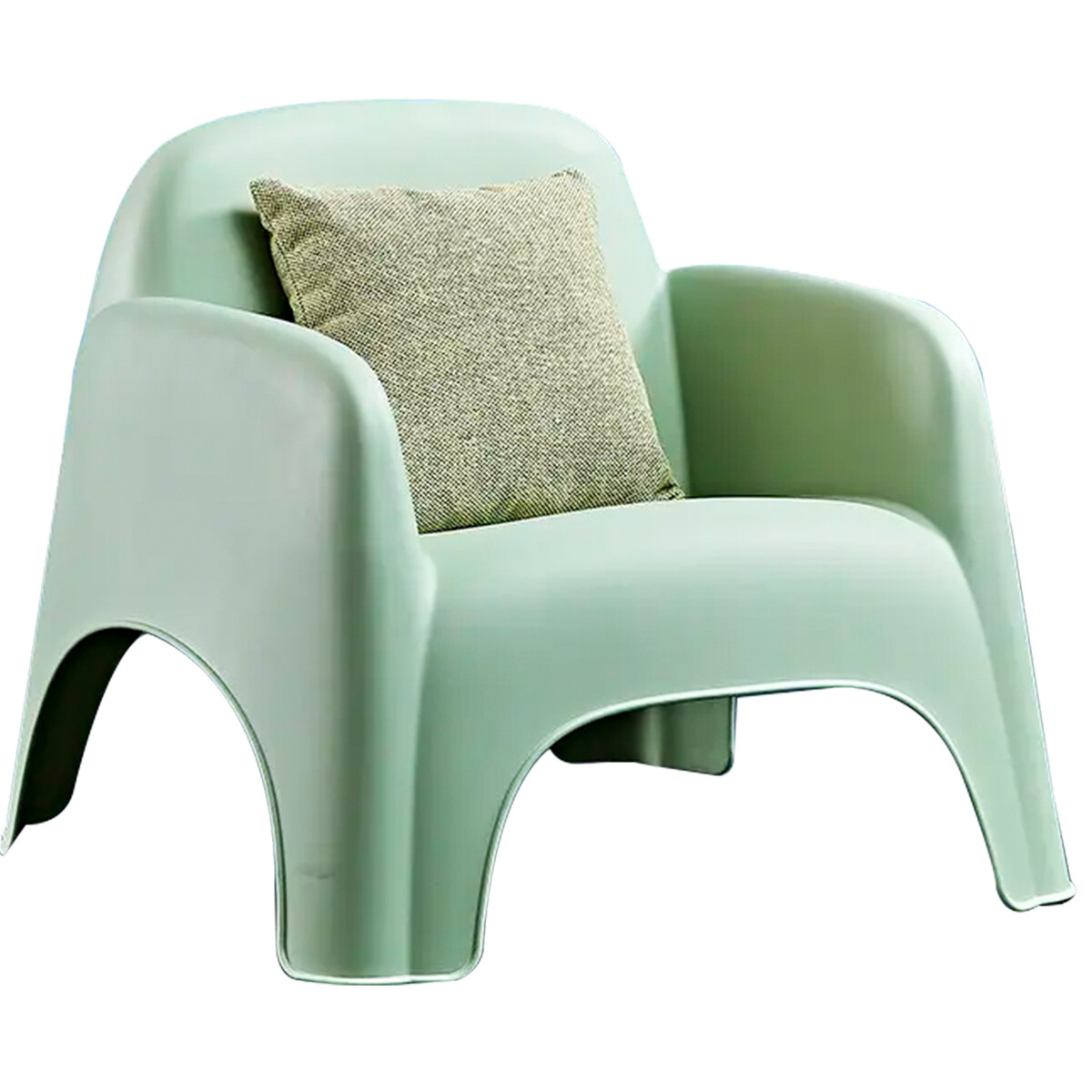 Sillón Skarpo De Jardín+ Almohadón Exterior Interior - Verde 