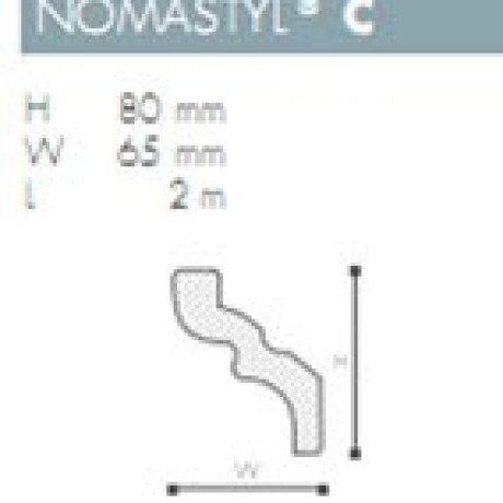MOLDURA POLIESTIRENO NOMASTYL- C - 2 mts - N/A