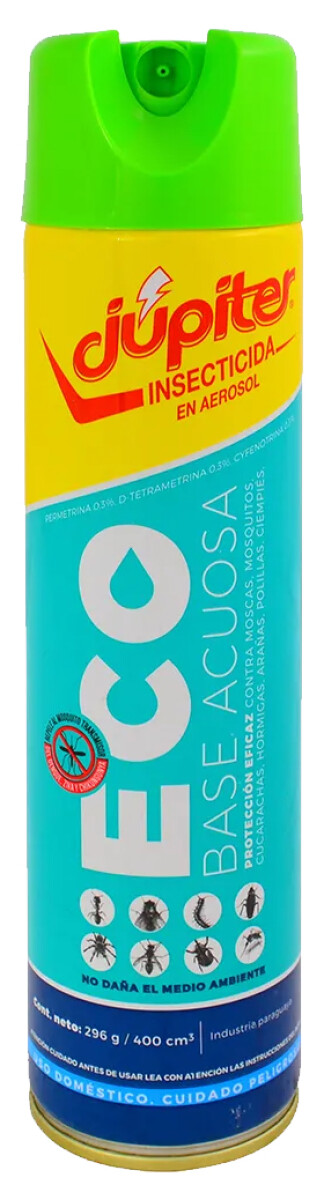 INSECTICIDA JUPITER AEROSOL ECO MATA TODO ACUOSO 400 ML 