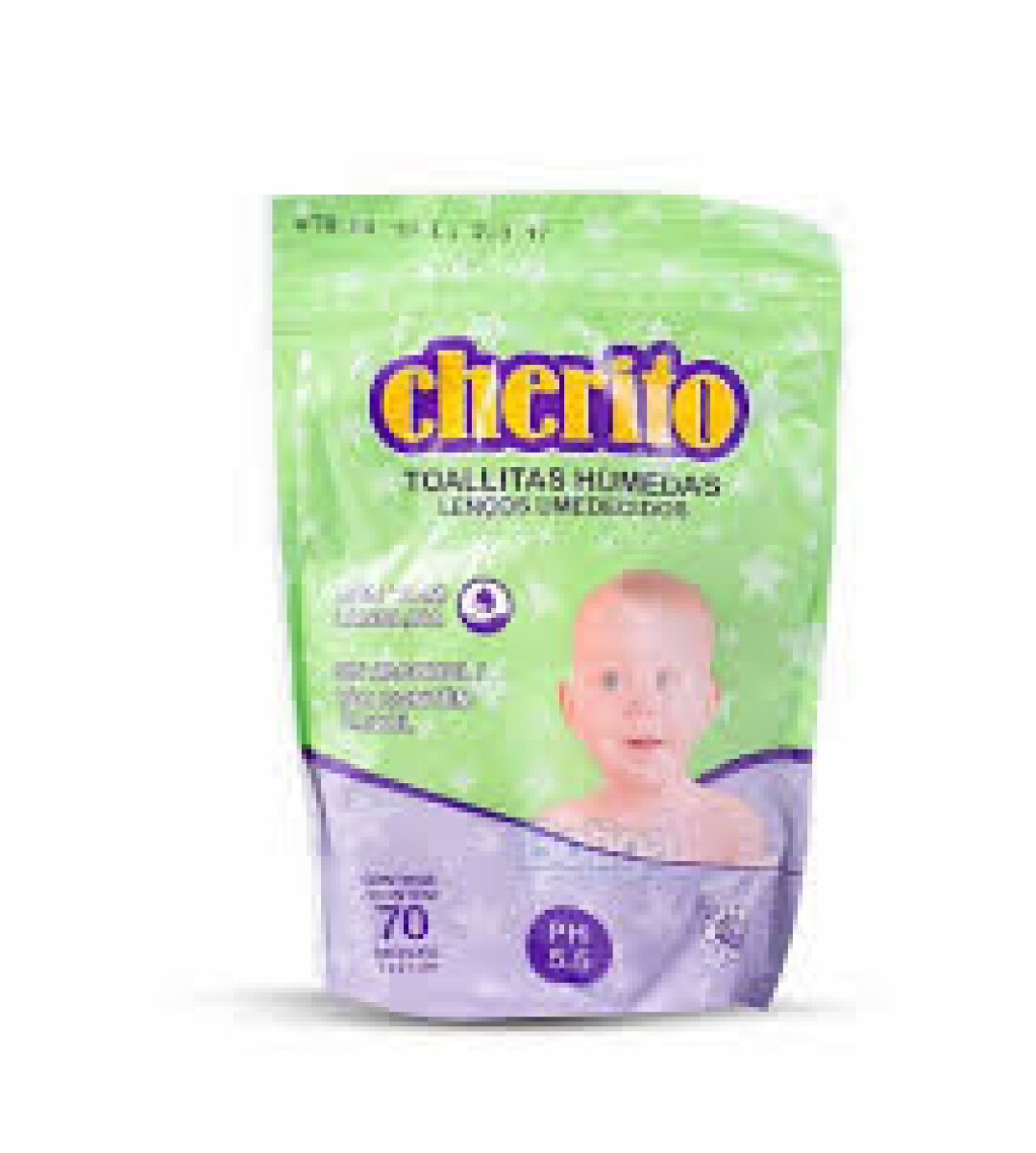 Toallitas Húmedas Cherito Repuesto x70 – Limpieza Suave para Bebés