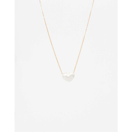 Collar Corto Con Dije De Corazón Dorado