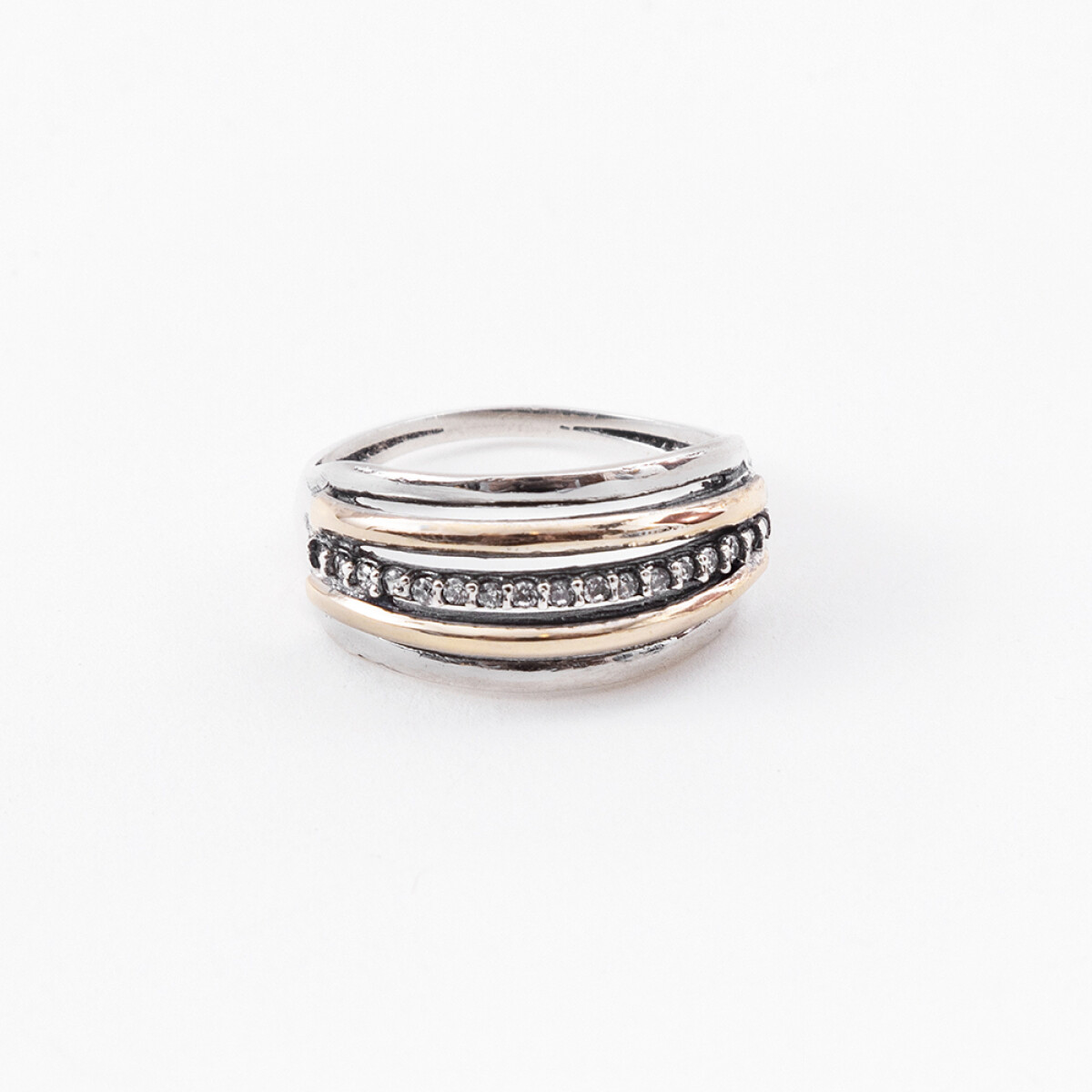 Anillo Egipcia - Plata 925 y Oro 
