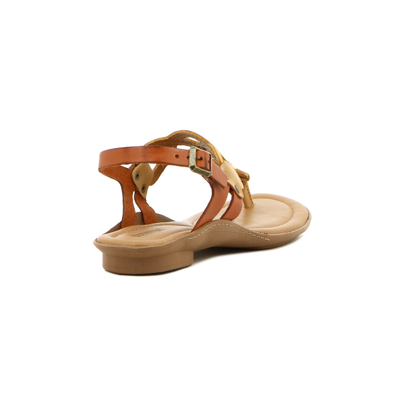Country Sandalia Casual C/ Pulsera S/baja Dorado-mix