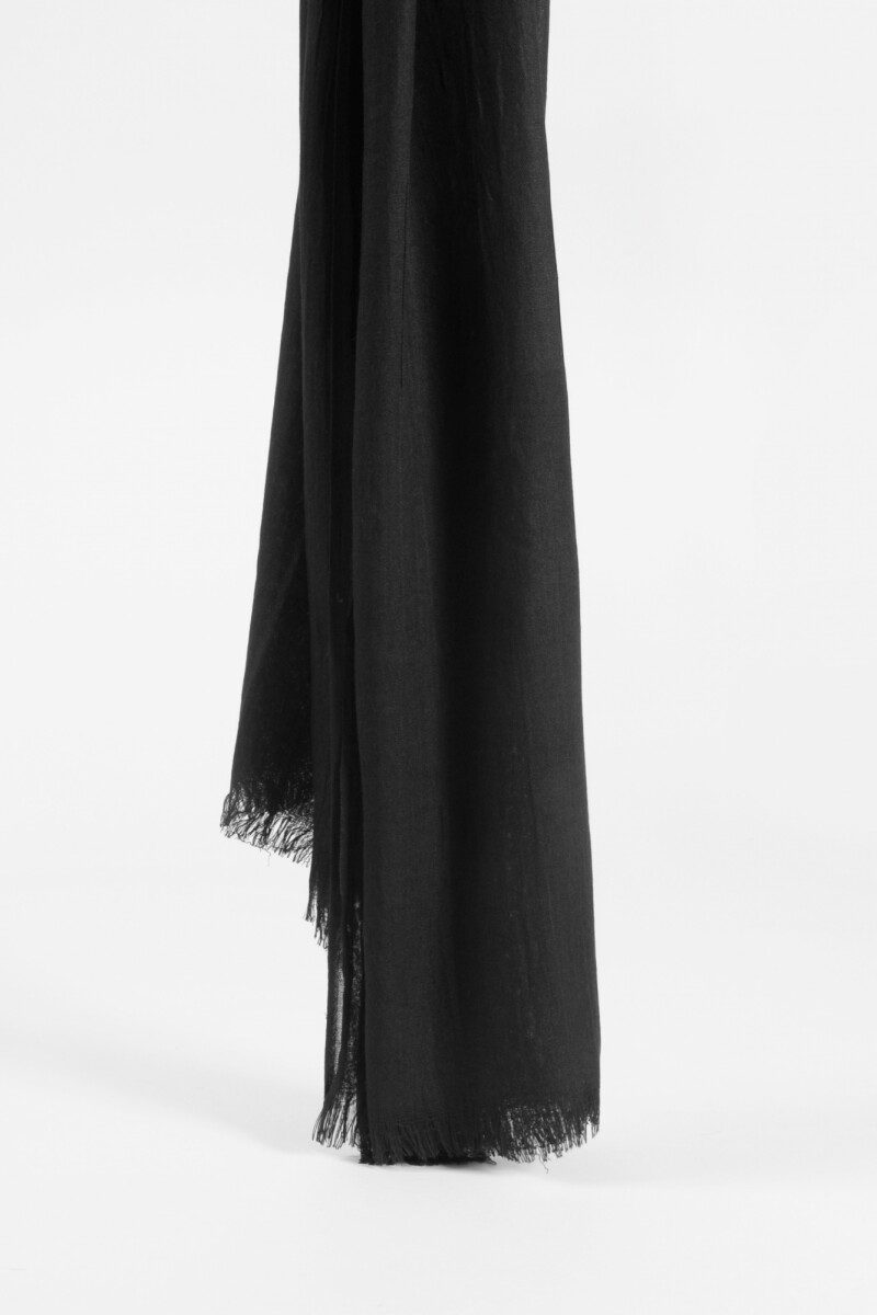 Pashmina lisa negro