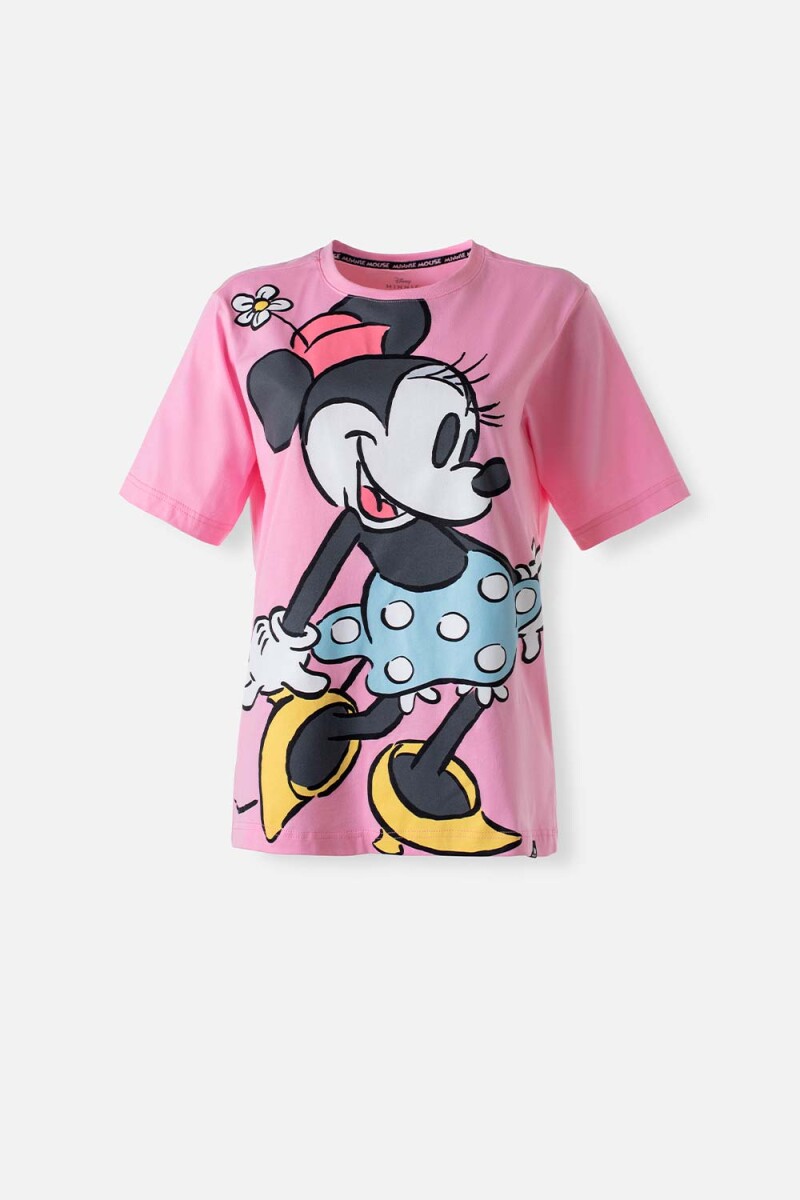 Camiseta dama Minnie - ROSA 
