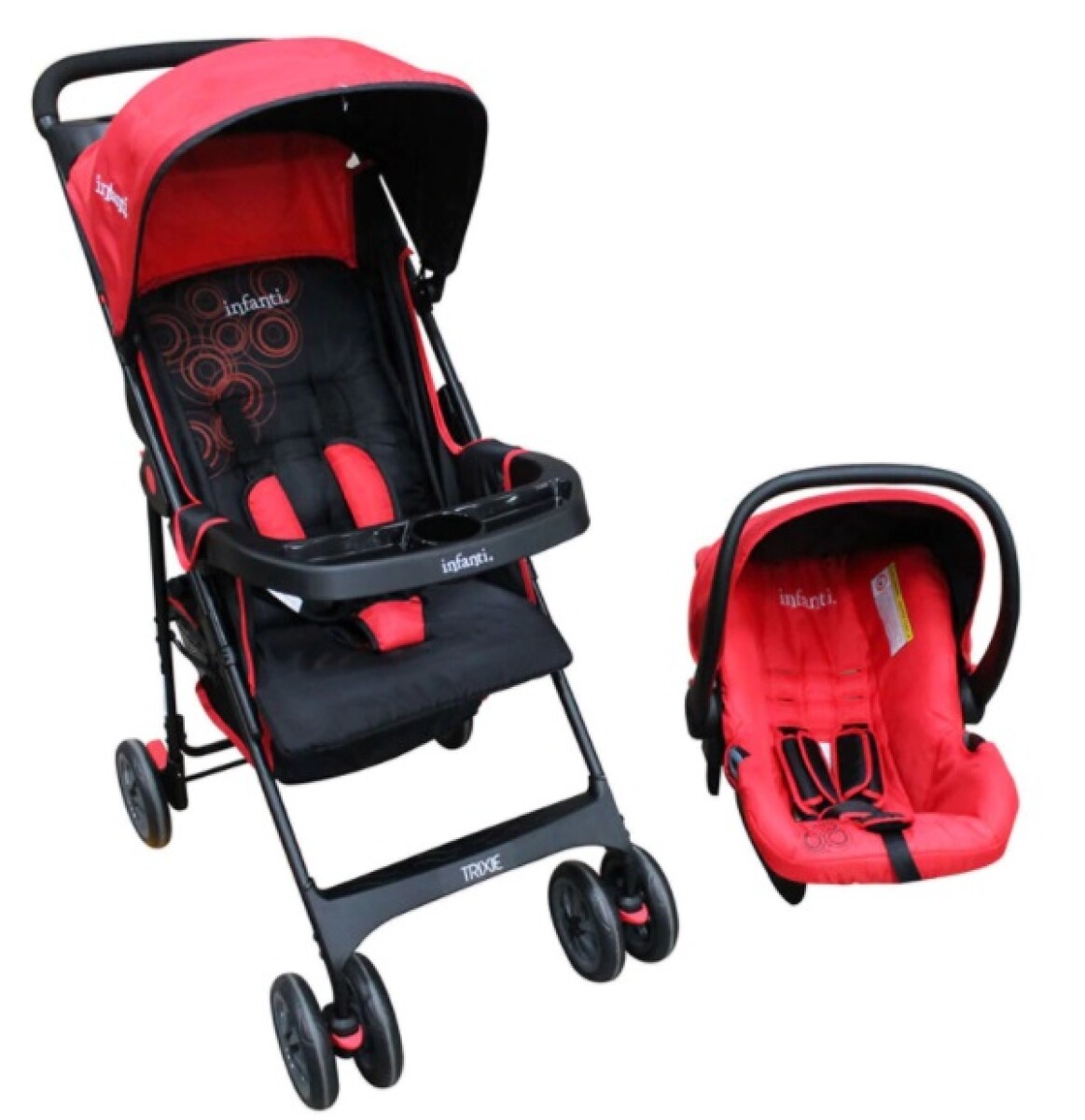 coche para bebé Trixie travel system INFANTI - Rojo 