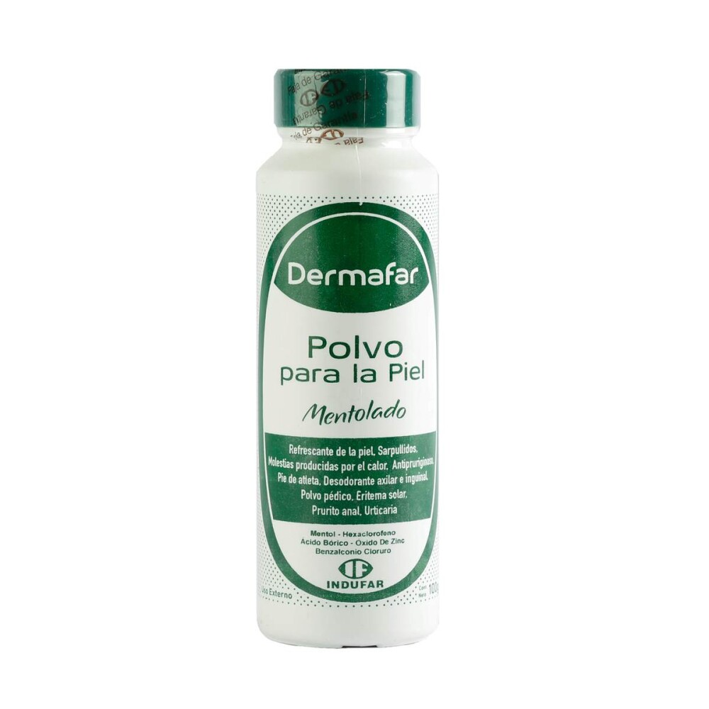 DERMAFAR MENTOLADO POLVO FR. X 100 GR. única