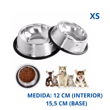 COMEDERO ACERO INOXIDABLE PARA PERRO Nº1 Comedero Acero Inoxidable Para Perro Nº1