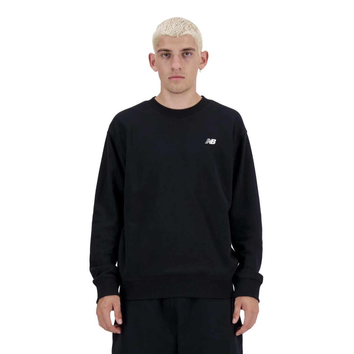 Buzo New Balance Small Logo French Terry - Negro 