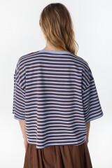 Tshirt Rowan Chocolate/Celeste