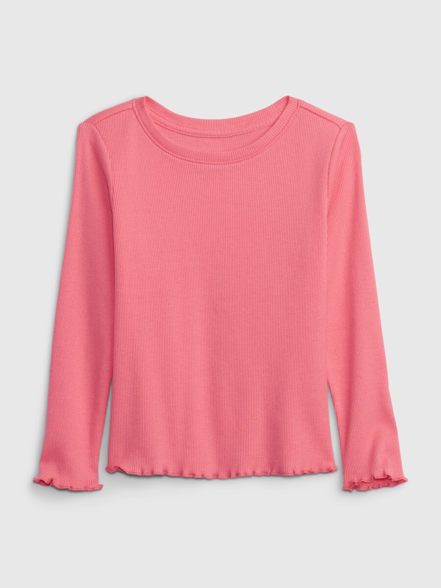 Remera Rib Manga Larga Toddler Niña - Camelia Rose 