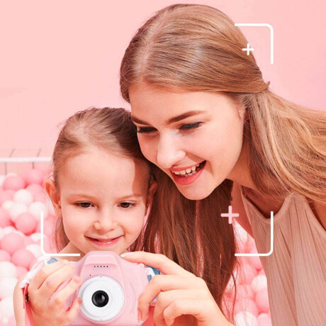 Mini Camara Digital HD Infantil C/Juegos Memoria 32gb Rosa