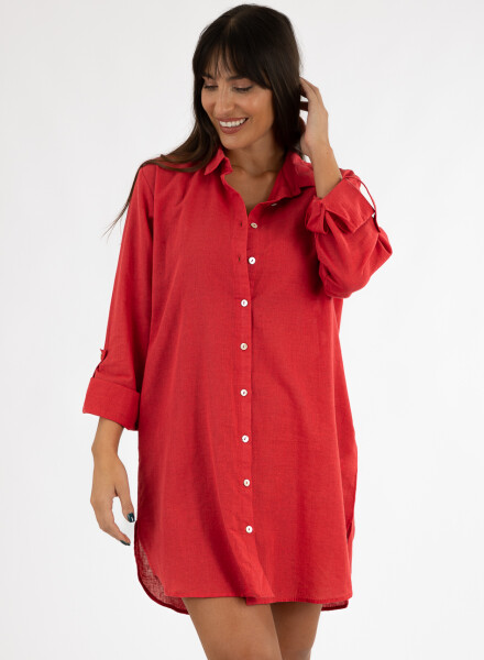 Camisola light tropic Rojo