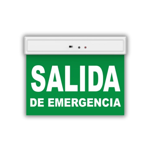 SEÑALETICA SALIDA DE EMERGENCIA FONDO VERDE 24X18.5CM SEÑALETICA SALIDA DE EMERGENCIA FONDO VERDE 24X18.5CM
