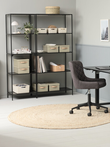 Silla de escritorio PEBRINGE tela gris osc/negro Silla de escritorio PEBRINGE tela gris osc/negro