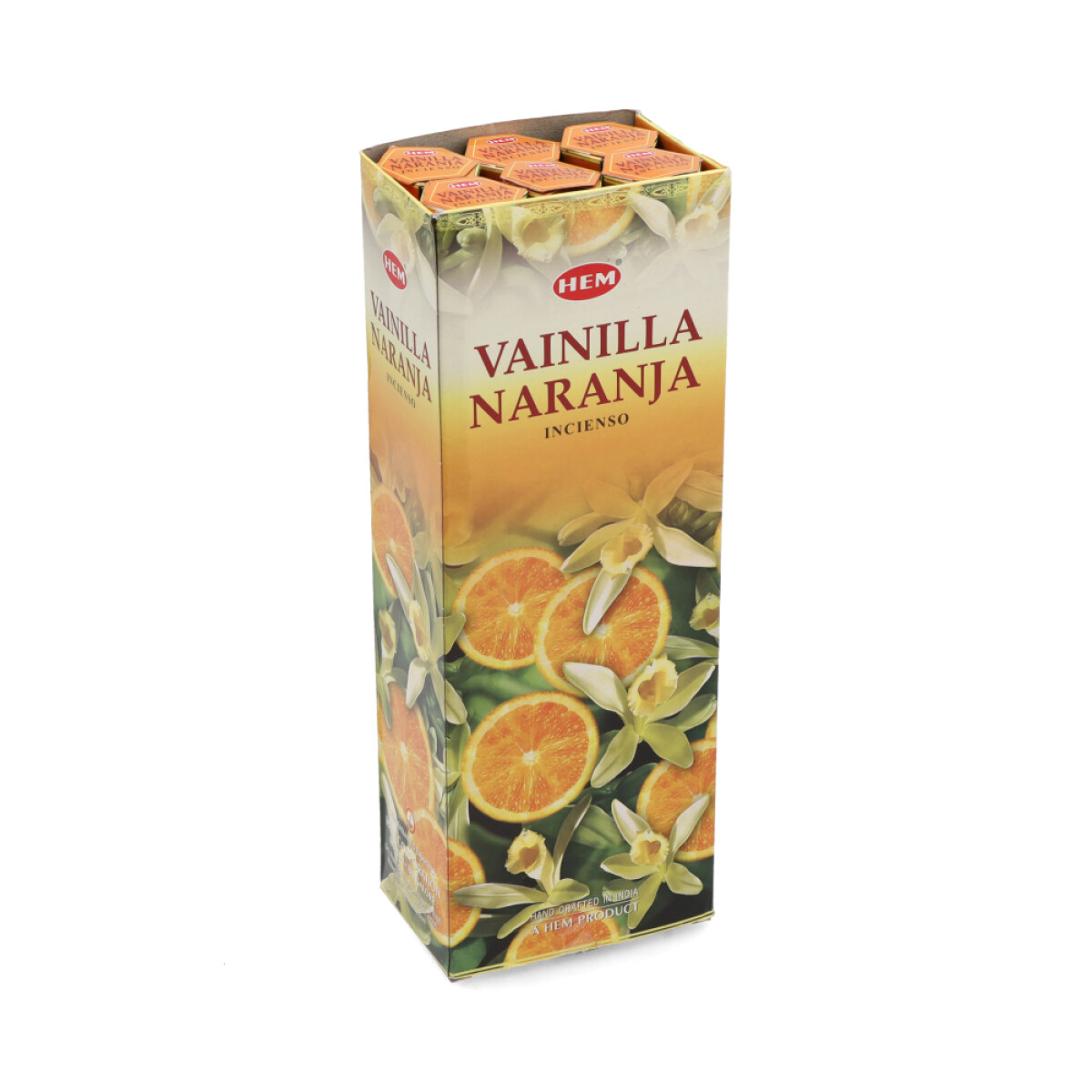 VARITAS HEM CAJA HEXAGONAL X6 - Vainilla/naranja 