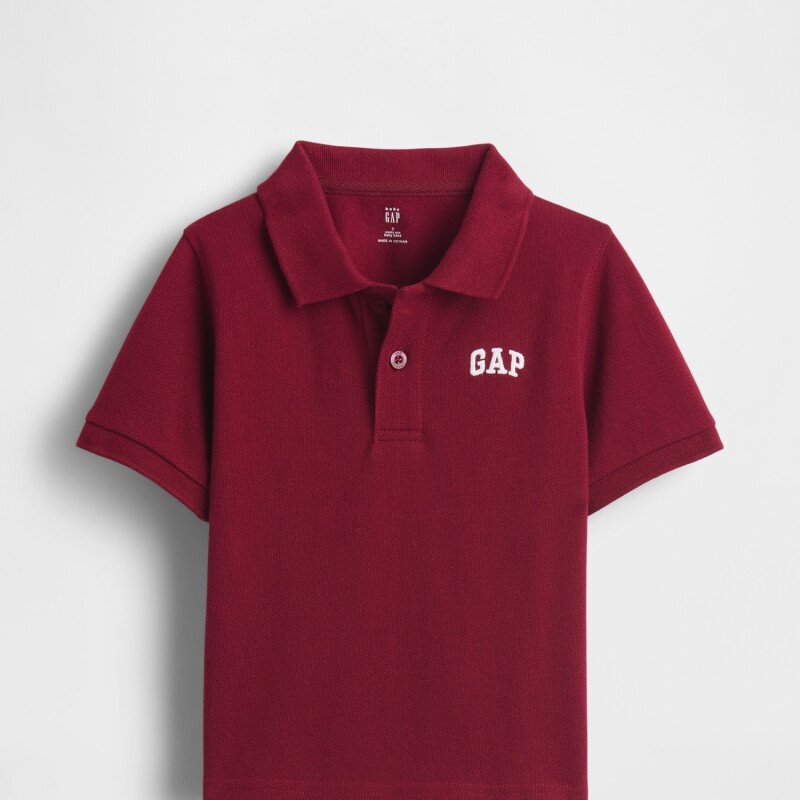 V-FRCH SS LOGO PIQUE POLO RED DELICIOUS
