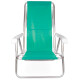 Set X 2 Sillas Reclinables 8 Pos. Alum. Sannet VERDE