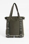 Mochila shopper con bolsillo removible verde
