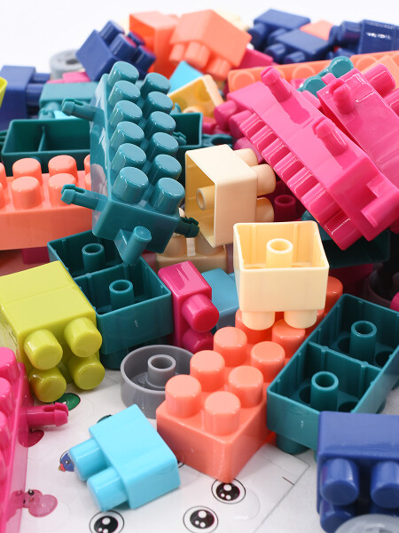 BOLSA BLOQUES CONSTRUCCIÓN 120 PIEZAS MULTICOLOR