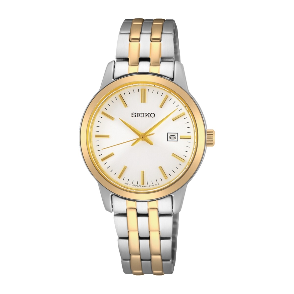 Reloj Seiko Sur410p1 Para Mujer Con Correa De Acero Dorada 