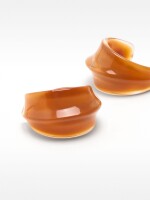 Aros Abiertos Esmaltados naranja