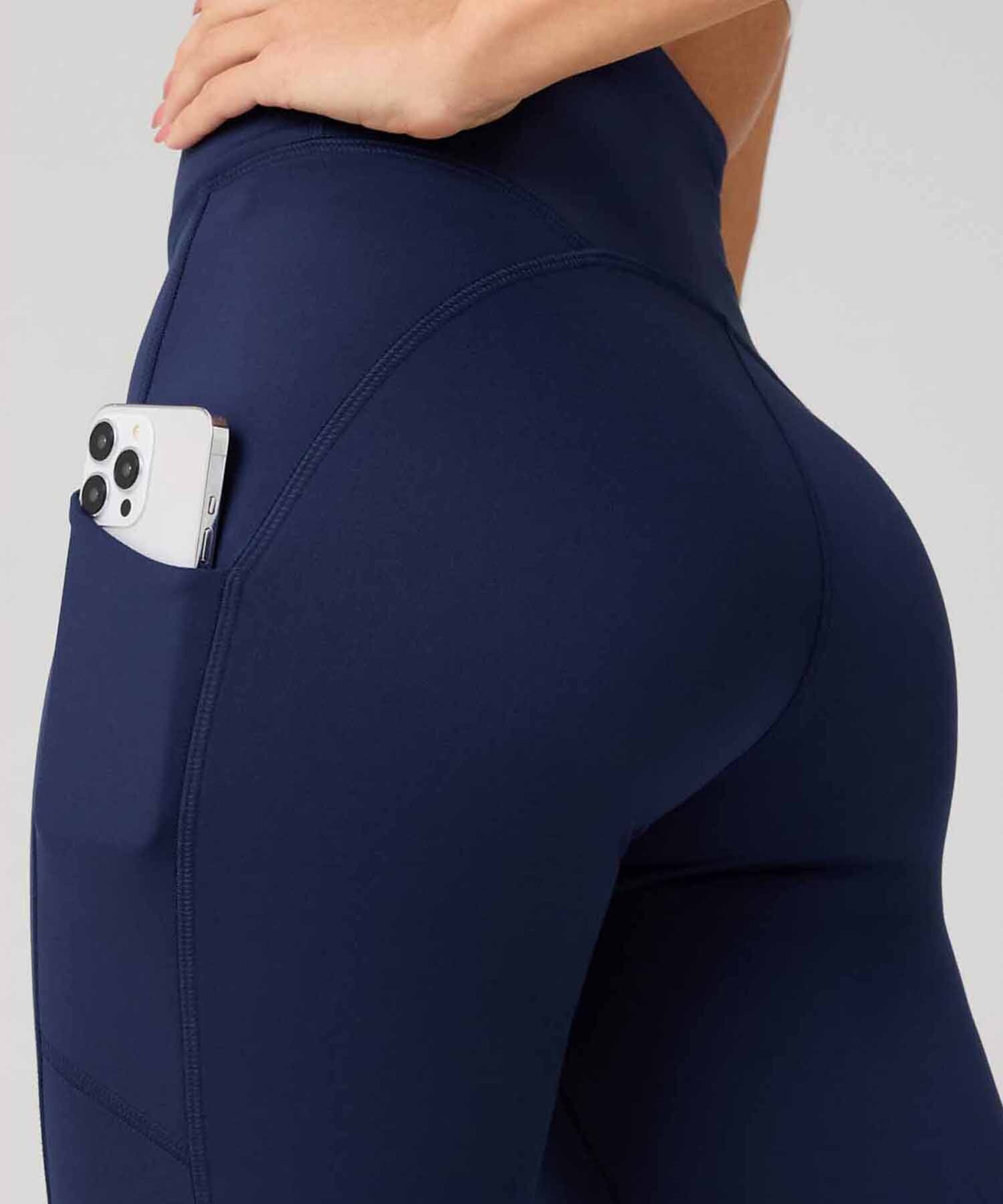 Leggings Cold Weather High-Waisted Pocket Mujer Deep Navy