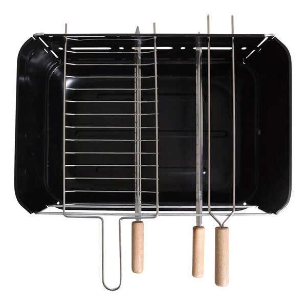 PARRILLA MONTANA 54X35X64CMS NEGRO