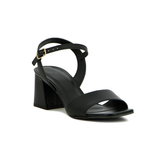 Sandalias Cuero Mujer Darkness Negro