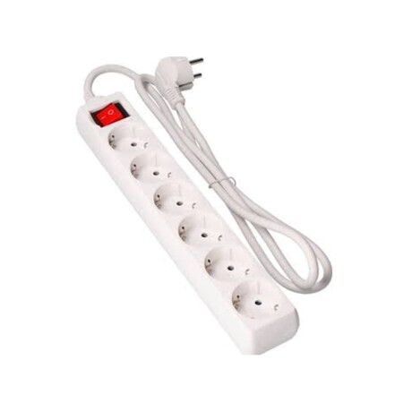 Zapatilla alargue 5 m (6 schucko + llave) Zapatilla alargue 5 m (6 schucko + llave)