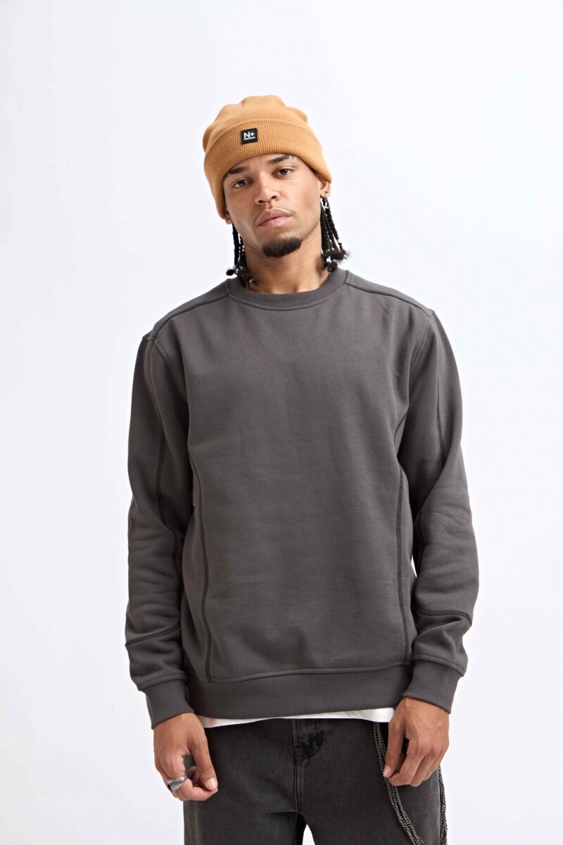 BUZO CONTRASTE - GRIS 