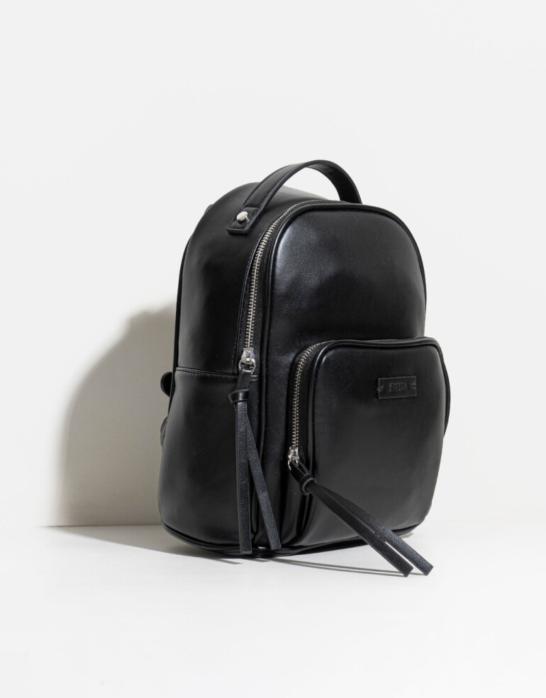 Mochilas Urbanas Mochila Con Cierre - Negro
