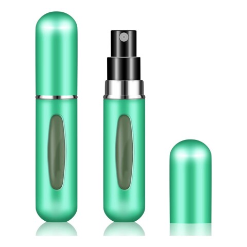 Frasco Mini Botella Recargable De Perfume Portátil X 5 Variante Color Verde