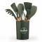 Set Utensilios Cocina Inicial Silicona Madera Plus Gourmet Gris