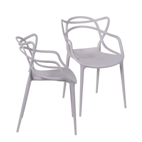 Kit 2x Sillas Solna Polipropileno Beige