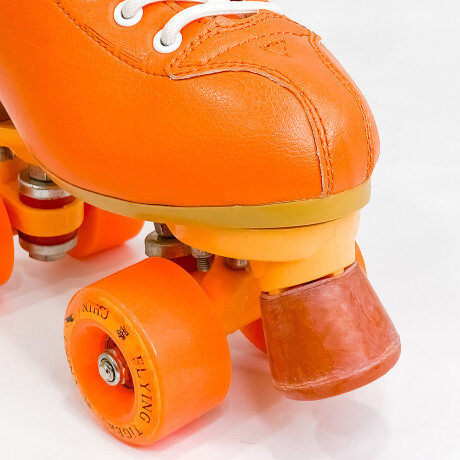 OUTLET - Patín Artístico Bota Naranja Ruedas Silicona Freno Goma OUTLET - Patín Artístico Bota Naranja Ruedas Silicona Freno Goma
