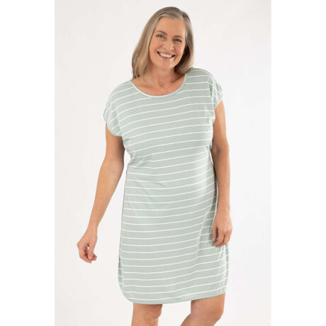 Vestido nautico rayas Gris melange