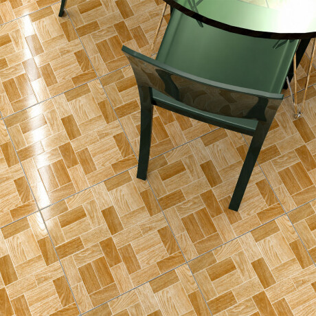 CERAMICA PISO CUADRADO BRILLO MARRON MADERADO 43X43 CM GAMAS DE MARRON