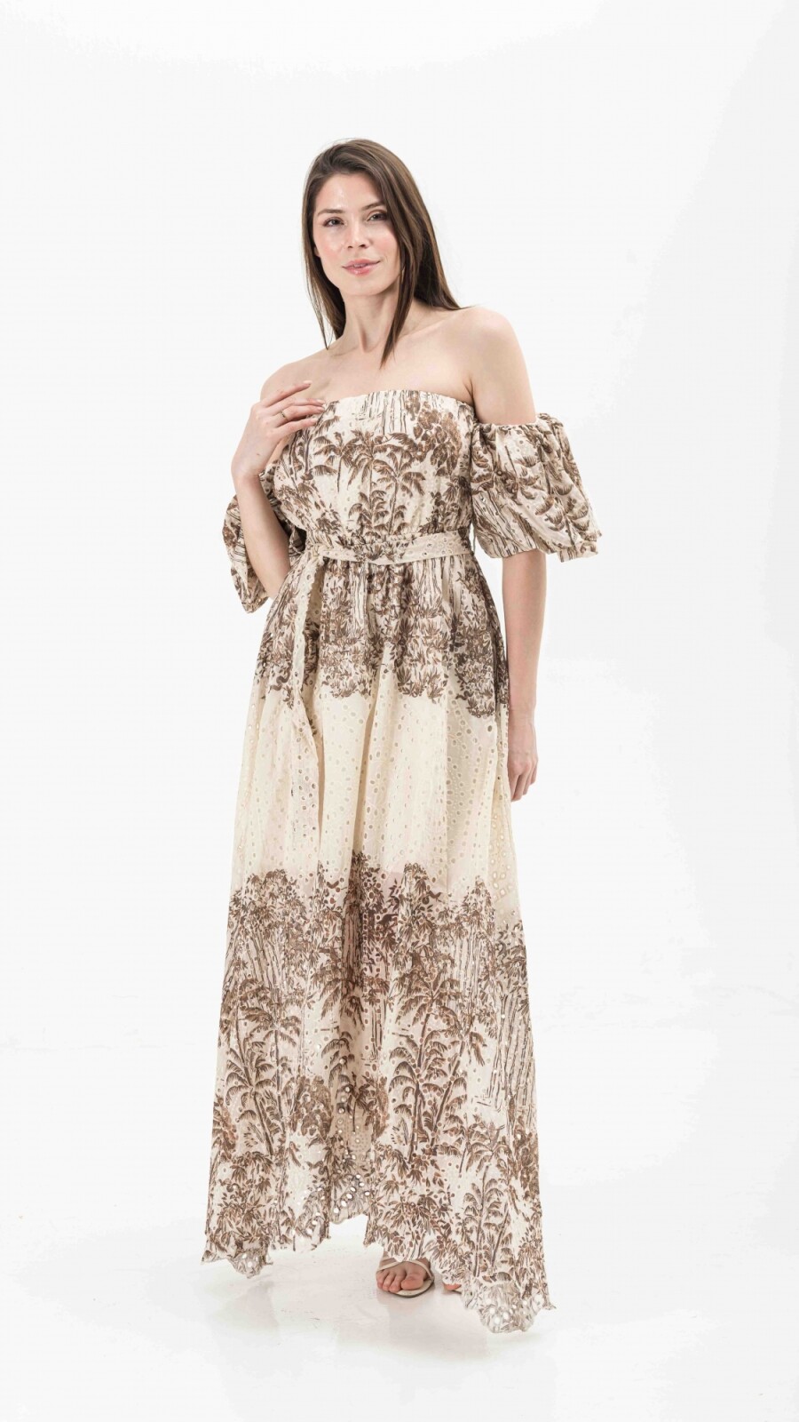 VESTIDO BRODERIE BEIGE