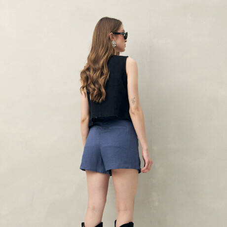 SHORT LEOPOLD Indigo