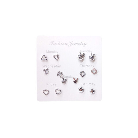 Caravanas hipoalergénicas x7 pares Caravanas Hipoalergénicas X7 Pares