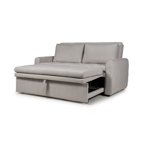 Sofá Cama Saara - Tela Microfibra TC1009 (Plata)