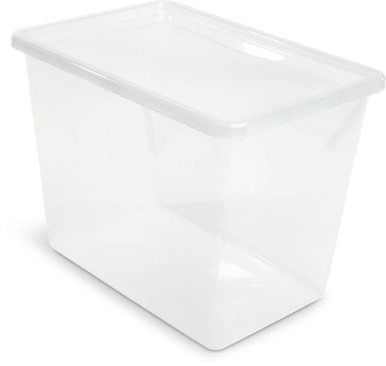 Caja BASIC BOX 80L con tapa - Transparente 