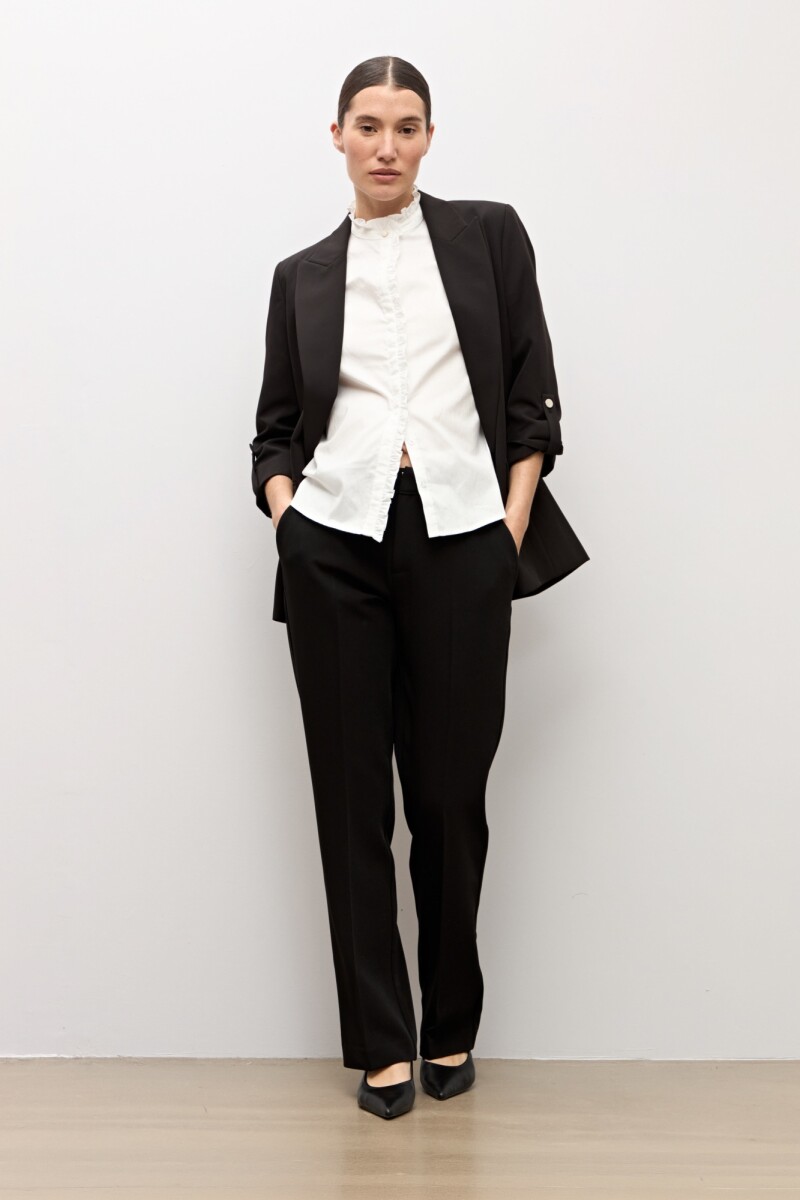 Blazer recto - negro 